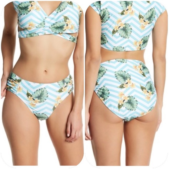 New! Marilyn Monroe Floral Swim Bikini Bottoms M - Picture 2 of 9